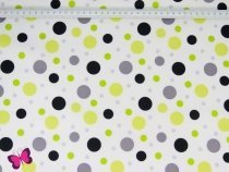 0,25 m Baumwolle "Contempo Dots" in weiß 