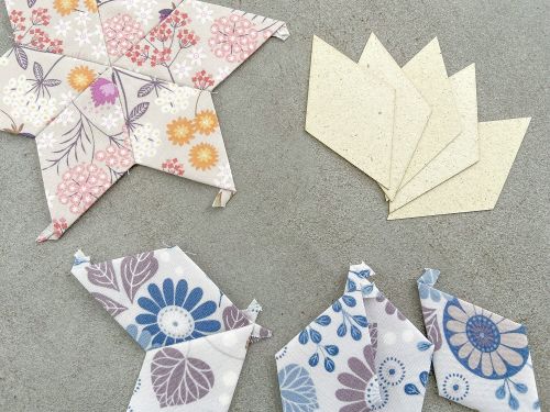 Diamand EPP Schablonen aus Graspapier English Paper Piecing