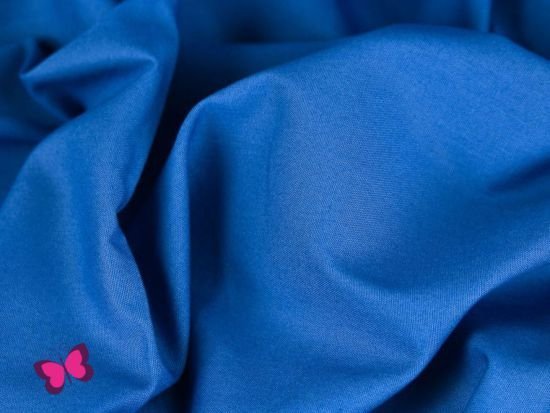 50 x 70 cm Zuschnitt Baumwolle Uni royalblau