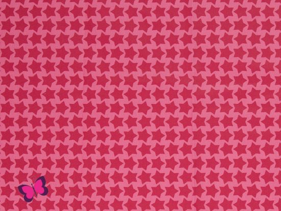 Staaars by Farbenmix Baumwolle beschichtet rosa erika
