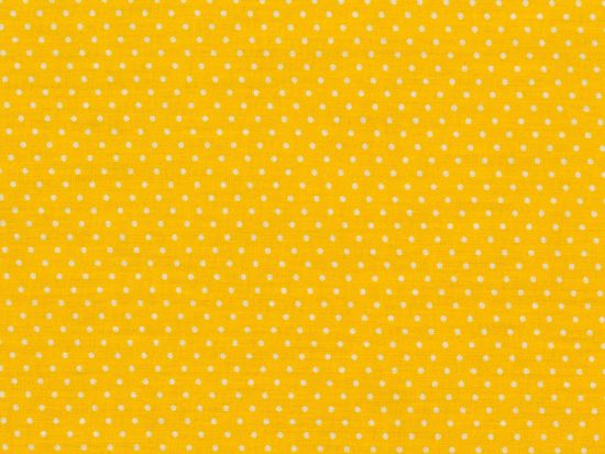Baumwolle kleine Punkte Dots Weiss 312 - gelb