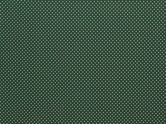 Baumwolle kleine Punkte Dots Weiss 564 - dunkelgrün