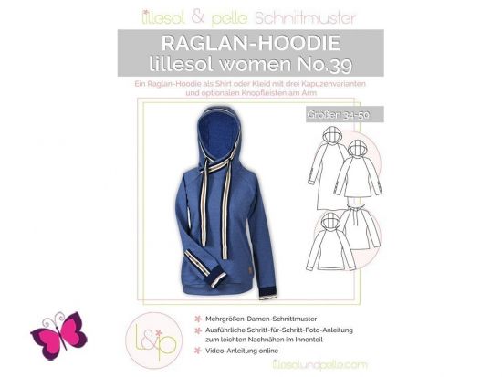 Raglan-Hoodie lillesol woman No. 39 