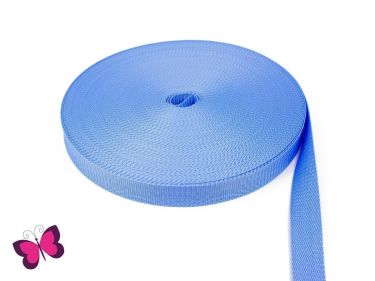 Gurtband - 2,5 cm breit hellblau