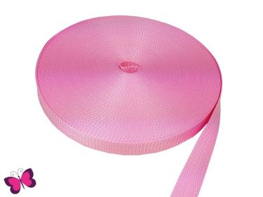 Gurtband - 3 cm breit rosa
