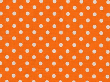 Baumwolle Punkte Dots Weiss Swafing 423 - orange