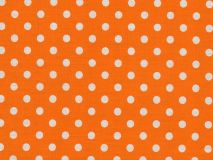 Baumwolle Punkte Dots Weiss Swafing 423 - orange