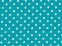Baumwolle Punkte Dots Weiss Swafing 841 - helltürkis
