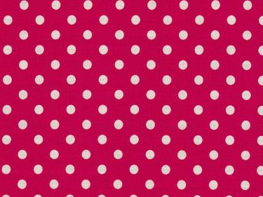 Baumwolle Punkte Dots Weiss 934 - pink