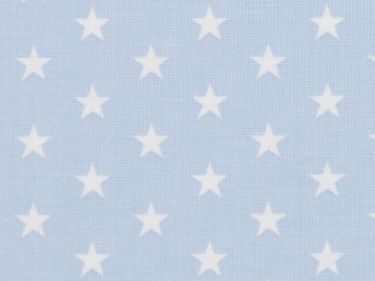 Baumwolle Sterne weiß 251 - hellblau