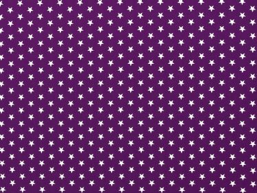Baumwolle Sterne weiß 647 - violett