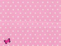 50 x 70 cm Zuschnitt Sterne Baumwolle rosa