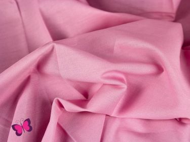 Baumwolle in Unifarben rosa