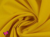 Meterstücke Candy Baumwolle Webware Uni goldgelb