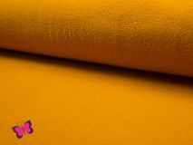 Baumwoll Fleece Uni ocker
