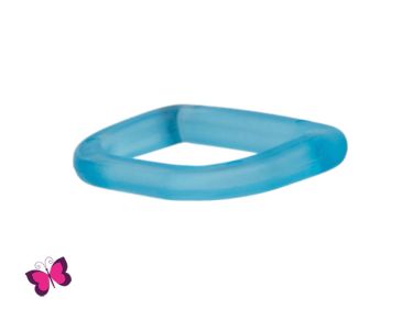 D-Ring Kunststoff blau | 25 mm