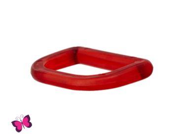 D-Ring Kunststoff rot | 25 mm