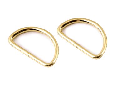 D-Ring Halbrundring 30 mm gold