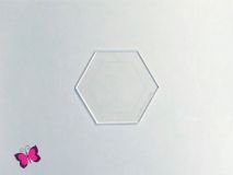 Acrylschablone Hexagon Sechseck versch. Größen 
