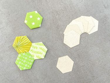 Hexagon EPP Schablonen aus Graspapier English Paper Piecing versch. Größen 1,5 inch | 80 Stück