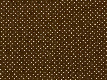 Baumwolle kleine Punkte Dots Weiss 179 - dunkelbraun