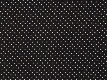 50 x 70 cm Zuschnitt kleine Punkte Baumwolle 299 - schwarz