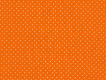 Reststück Baumwolle kleine Punkte weiß orange 