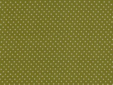 Baumwolle kleine Punkte Dots Weiss 604 - oliv