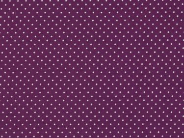 Baumwolle kleine Punkte Dots Weiss 647 - violett