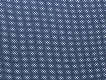 Reststück Baumwolle kleine Punkte weiß jeansblau 